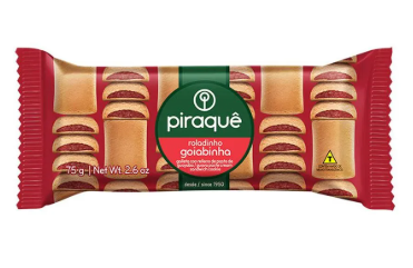 BISCOITO ROLADINHO PIRAQUÊ GOIABA 75G