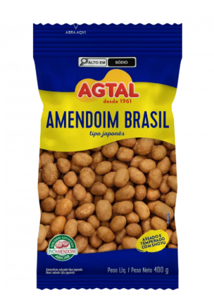 AMENDOIM AGTAL BRASIL 400G