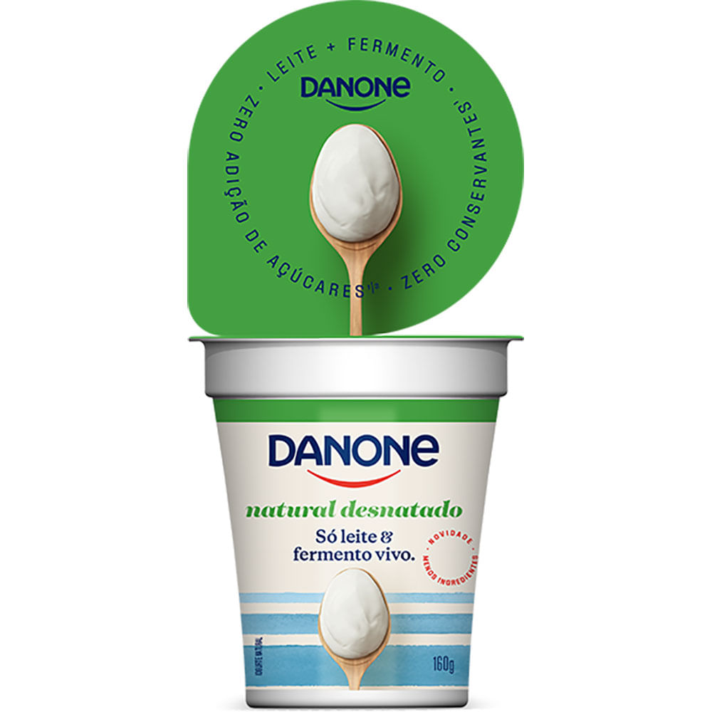 IOGURTE NATURAL DANONE DESNATADO 160G
