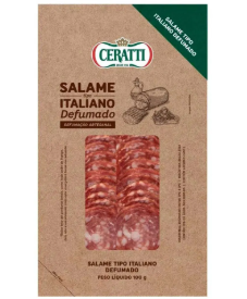 SALAME ITALIANO CERATTI FATIADO DEFUMADO 100 G