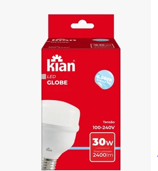 LAMPADA KIAN LED GLOBE E-27 30W 6500K BIV