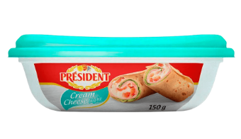 CREAM CHEESE PRESIDENT 150G LIGHT