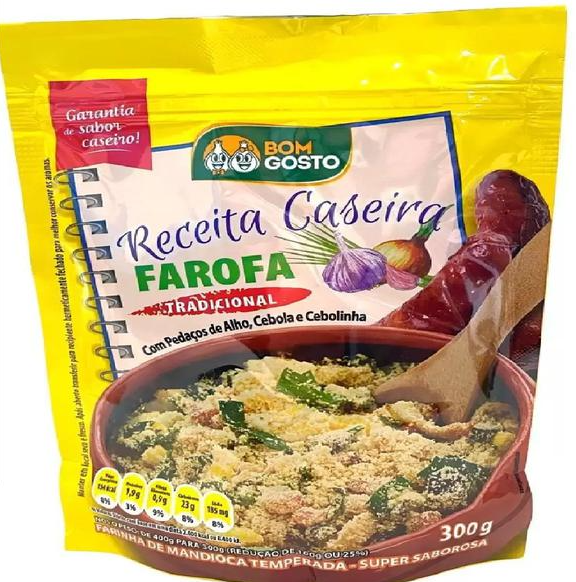 FAROFA PRONTA BOM GOSTO CASEIRA 300G TRADICIONAL
