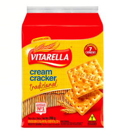 BISCOITO CREAM CRACKER VITARELLA TRADICIONAL 350 G