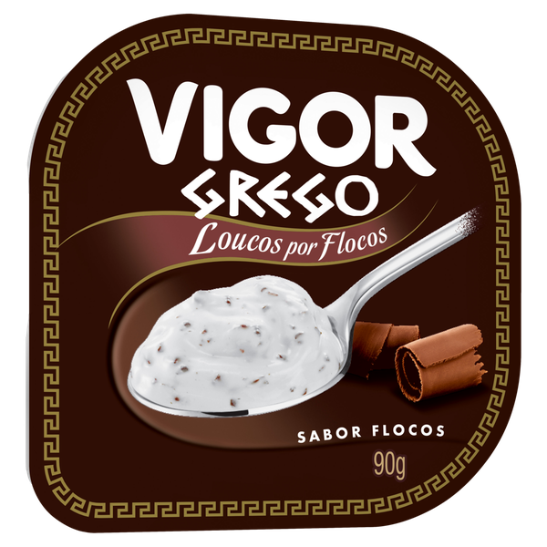 IOGURTE VIGOR GREGO FLOCOS CHOCOLATE 90 G
