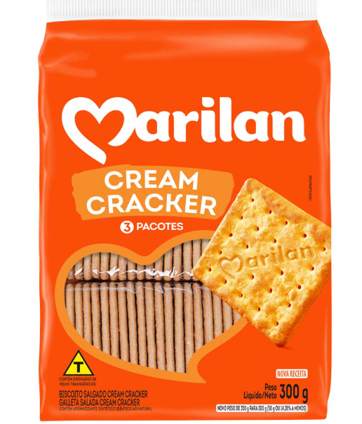 BISCOITO MARILAN CREAM CRACKER 300G