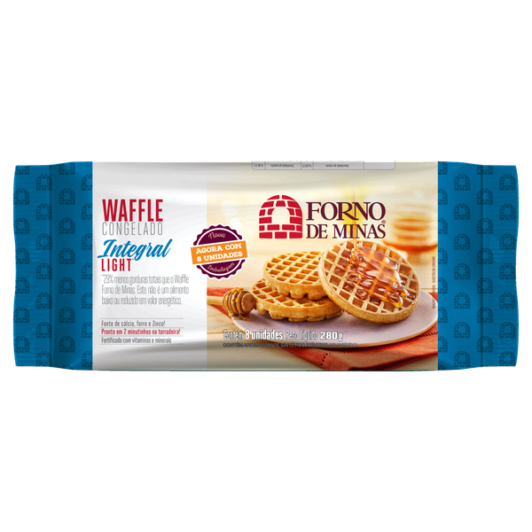 WAFFLES FORNO DE MINAS INTEGRAL LIGHT 280G