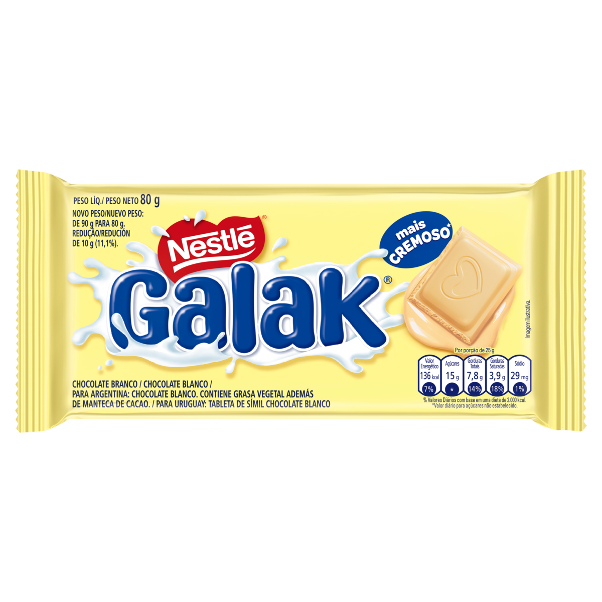 CHOCOLATE NESTLE GALAK 80g