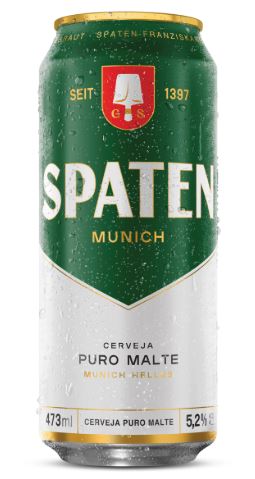 CERVEJA SPATEN SLEEK LT 473ML