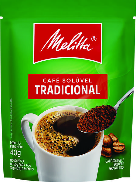 CAFÉ SOLÚVEL MELITTA SACHÊ TRADICIONAL 40G