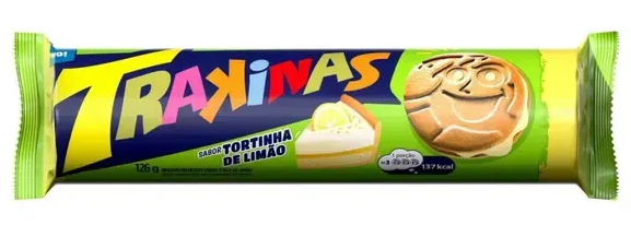 BISCOITO RECHEADO TRAKINAS LIMÃO 126G