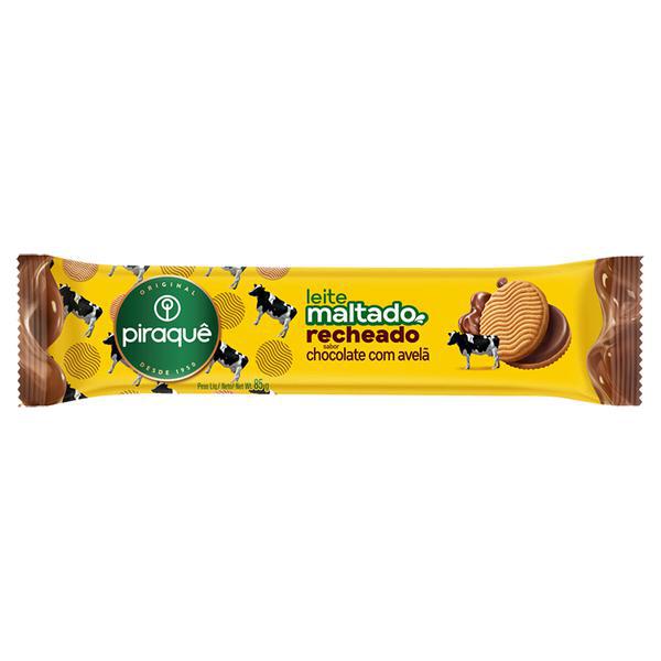 BISC RECHEADO PIRAQUÊ MALTADO CHOCOLATE COM AVELÃ 85G
