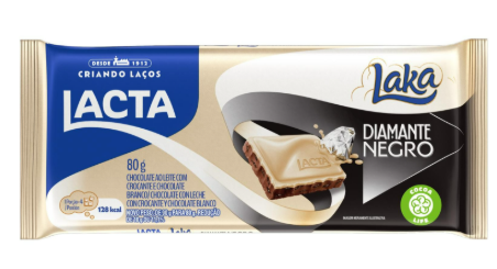 CHOCOLATE LACTA DIAMANTE NEGRO LAKA 80G