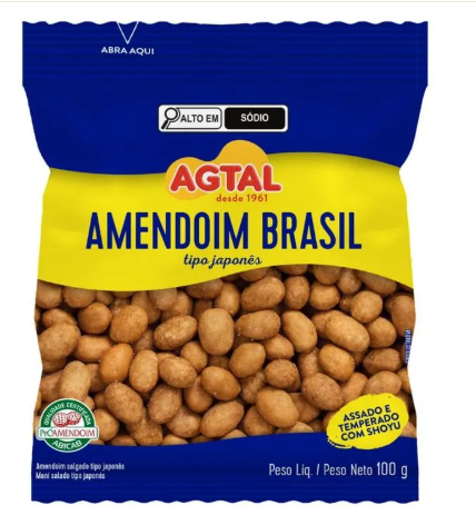 AMENDOIM AGTAL BRASIL 100G