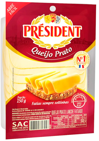 QUEIJO PRATO PRESIDENT GRAN R. 130G