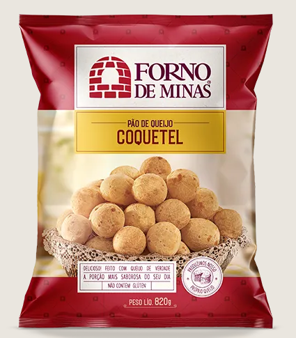 PÃO QUEIJO FORNO DE MINAS TRADICIONAL 820G