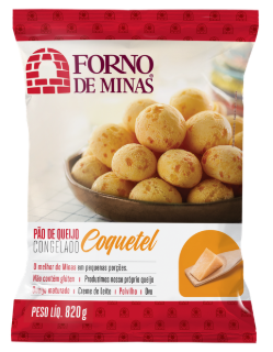 PÃO QUEIJO FORNO DE MINAS COQUETEL 820G