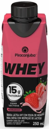 BEBIDA LACTEA PIRACANJUBA 15G PRO FORCE MORANGO 250ML