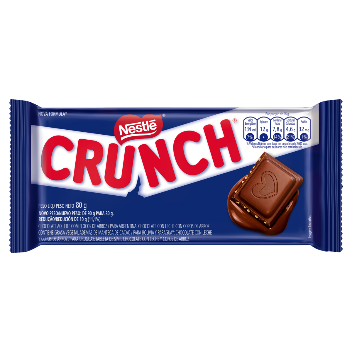 CHOCOLATE NESTLE CRUNCH 80G