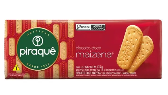 BISCOITO MAIZENA PIRAQUÊ ORIGINAL 175G