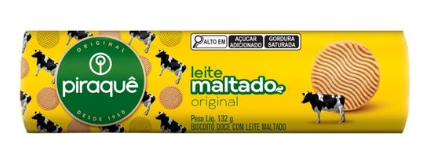 BISC PIRAQUE LEITE MALTADO 132G