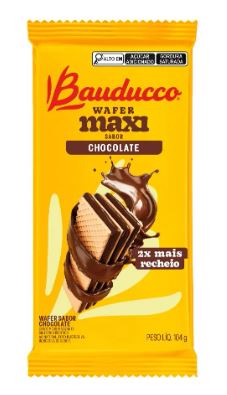 BISCOITO WAFER BAUDUCCO MAX CHOCOLATE 104G