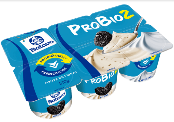 IOGURTE PROBIO2 BATAVO AMEIXA/TRADICIONAL 510G
