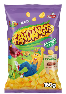 SALGADINHO DE MILHO FANDANGOS CHURRASCO 160G
