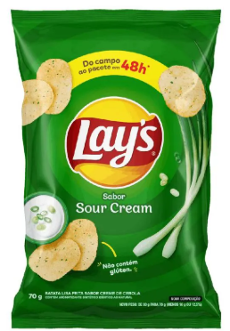 BATATA FRITA LAYS SOUR CREAM 70G