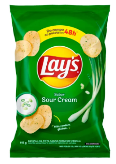 BATATA FRITA LAYS SOUR CREAM 115G