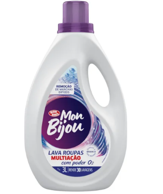 LAVA ROUPAS LIQUIDO MON BIJOU MULTIAÇÃO 3L