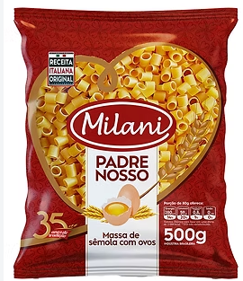 MACARRÃO MILANI COM OVOS PADRE NOSSO 500G
