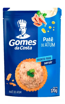 PATÊ DE ATUM GOMES DA COSTA TRADICIONAL SACHÊ 170G