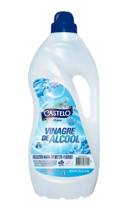 VINAGRE CASTELO DE ALCOOL 6% ACIDEZ 2L