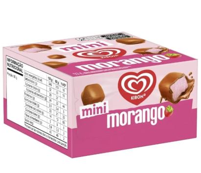 SORVETE KIBON MINI MORANGO 92G