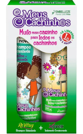 KIT SHAMPOO + CONDICIONADOR NOVEX MEUS CACHINHOS 300ML CADA