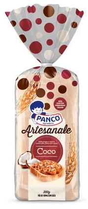 PAO FORMA PANCO ARTESANALE COCO 350G
