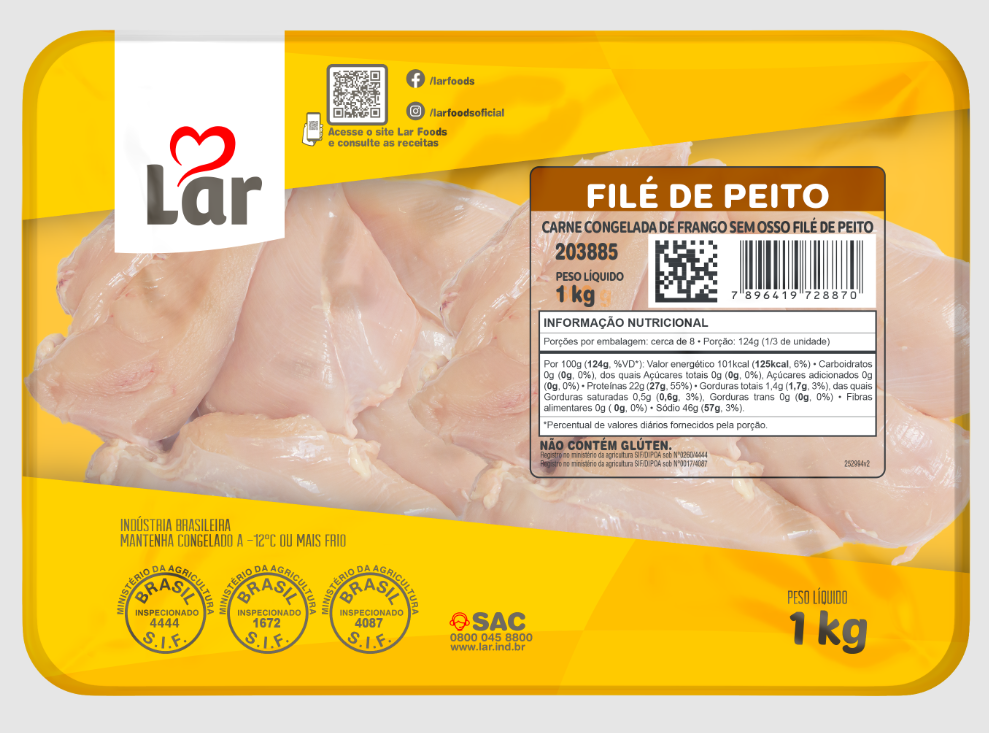 FILE DE PEITO LAR CONG BDJ 1KG