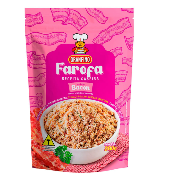 FAROFA PRONTA GRANFINO 250G BACON