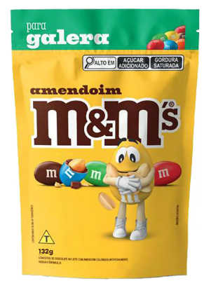 CHOCOLATE M&M AMEMDOIM 132G