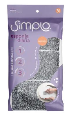 ESPONJA BRILHO DE AÇO INOX - SIMPLO