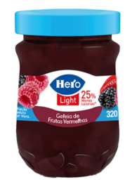 GELEIA HERO LIGHT MORANGO 320G