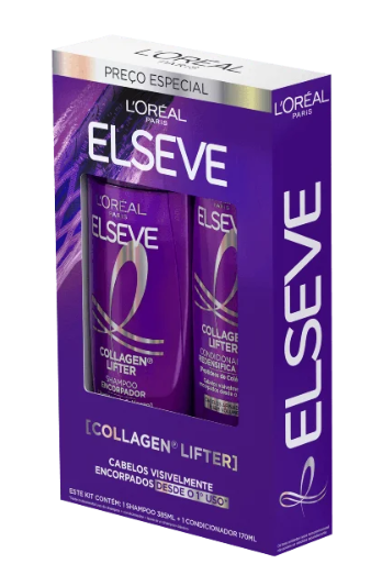 KIT SH375ML+COND 170ML ELSEVE 2 UN COLAGEN LIFTER