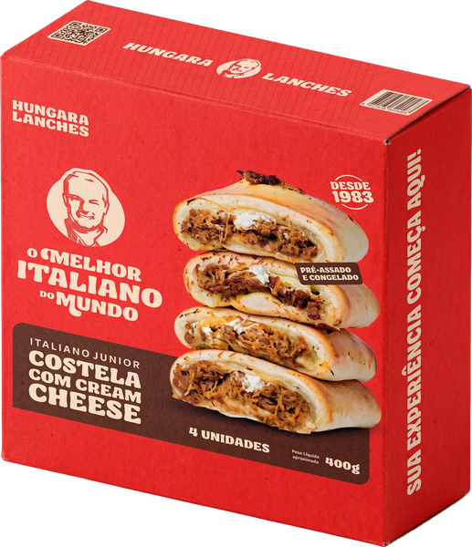 ITALIANO JR HUNGARA CONGELADO QUATRO QUEIJOS 400G