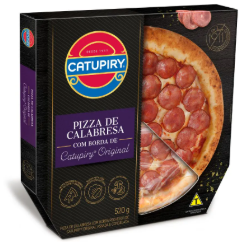 PIZZA CATUPIRY CALABRESA COM BORDA DE CATUPIRY 450G
