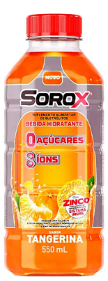 ISOTONICO SOROX ZERO ACUCAR 550ML TANGERINA