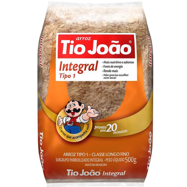 ARROZ PARBORIZADO INTEGRAL TIO JOÃO 1KG
