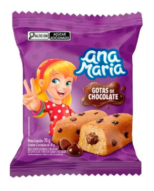 BOLO ANA MARIA GOTAS CHOCOLATE 70G