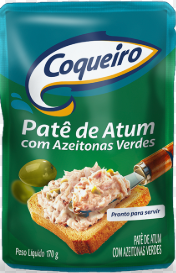 PATÊ ATUM COQUEIRO AZEITONA VERDE SACHET 170G