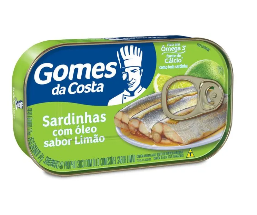 SARDINHA COM LIMÃO GOMES DA COSTA 125G